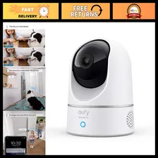 Indoor Security Camera, Pet Monitor with Pan & Tilt, HD Video, Night Vision