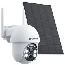 ARCCTV Wireless 4MP Solar WiFi Security Camera Home Outdoor CCTV Battery Powered