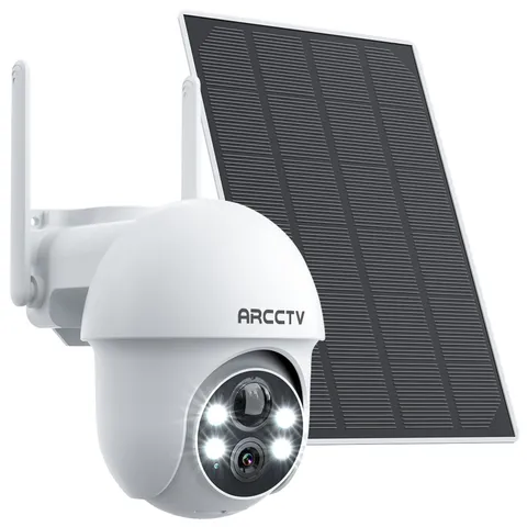 ARCCTV Wireless 4MP Solar WiFi Security Camera Home Outdoor CCTV Battery Powered
