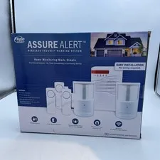 Flippo Security Assure Alert Wireless Security System 5 Zone Kit Open Box
