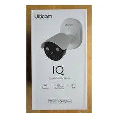 Ulticam IQ 4K UHD AI Security Camera, 160° Wide, Dual PoE/Wifi, 2 Way Audio