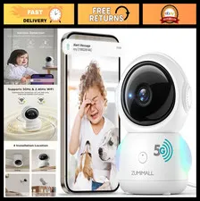 Indoor Security Camera 2K WiFi Baby Monitor with Audio, Auto Tracking, AI Detect