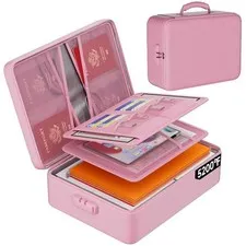 Portable Fireproof File Organizer, 5200°F, Waterproof