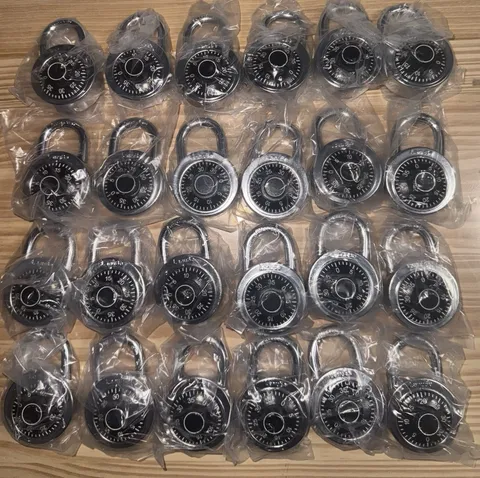 BULK LOT 24 Pack Combination Padlocks 2" Black Locker Gym School New Open Box