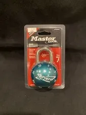 MASTER LOCK 2075DBLU SPHERO Spin Combination Lock BLUE NEW SEALED NOS NIB