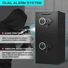 6.5 CubDigital Home Safe with Dual Alarm System, Adjustable Shelf, Security Safe
