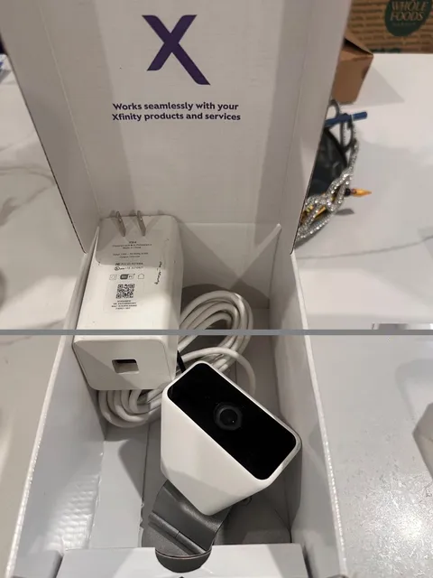 Xfinity XCAM Security Surveillance Camera with XW4 W/Power Adapter and Stand