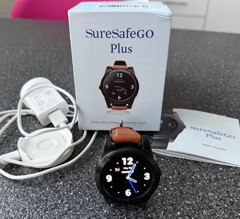 Personal Safety Watch Alarm SureSafeGo Plus GPS Medical Alert Fall Detection 4G
