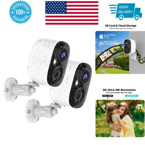 Tziarp Wireless Security Cameras 2K Outdoor Indoor, AI Motion Detection