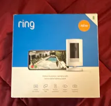 Ring Stick Up Cam 1080p Wi-Fi Indoor/Outdoor Night Vision 2-Way White Battery
