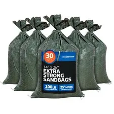 Heavy Duty Empty Sandbags 14 X 26 Flood Barrier Construction Weights 30 Bags