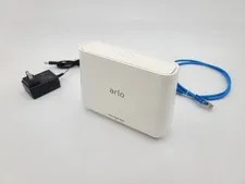 NETGEAR ARLO PRO VMB4000 SECURITY BASE STATION W / ADAPTER & ETHERNET CABLE