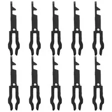 10Pcs Reusable Emergency Break Glass Keys for Interior Door Black Plastic