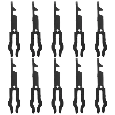 10Pcs Reusable Emergency Break Glass Keys for Interior Door Black Plastic