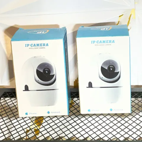 WiFi Indoor IP Camera 2-Pack 1080p PTZ Control 2-Way Audio Cloud iPhone/Android