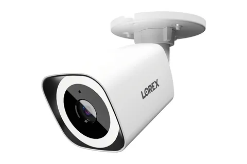 Lorex Connect | New App | 4K Wired PoE Bullet Camera w/ Smart Security Lighting