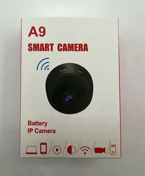 A9 IP/Network Wireless Wi‑Fi Surveillance Camera, Battery/USB Power, Black