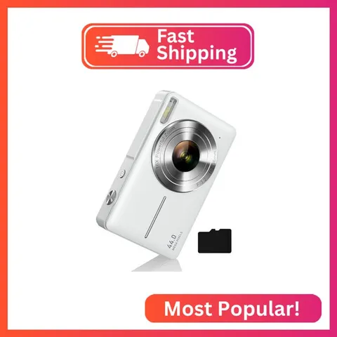 Camkory Digital Camera for Kids and Starters, FHD 1080P 44MP Point and Shoot Cam