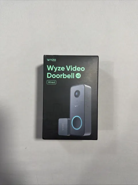 Wyze Video Doorbell v2 Wired 2K HD Color Night Vision Head-to-Toe View WVDWDV2