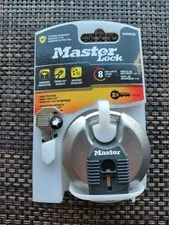 Master Lock M40XKAD Magnum Heavy Duty Stainless Steel Disc Padlock Keyed NEW