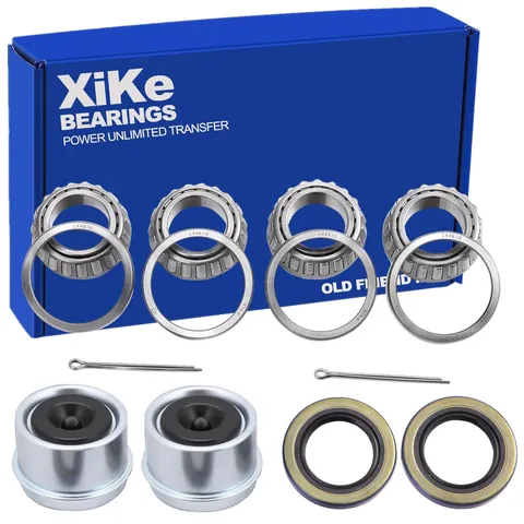 XiKe 2 Set Trailer Bearings Kit Fits for 1-1/16'' 2000-2200 Lbs Axles Trailer Wh