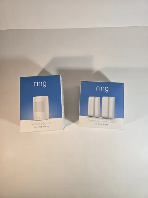 NEW Ring Contact Sensor 2-Pack + Motion Detect Ring Alarm 1st Generation In Box