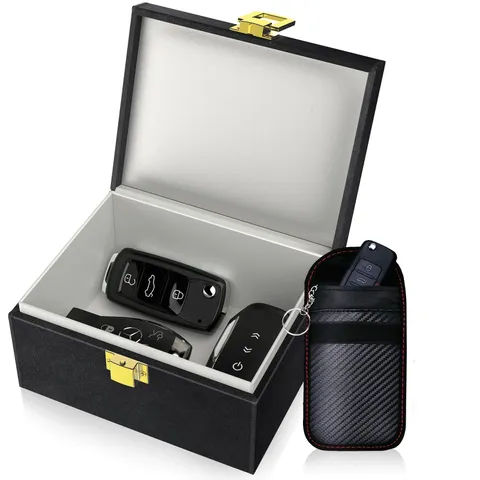 Faraday Box & Bags for Car Keys - Signal Blocking Safe Protector, Anti-Theft Shi