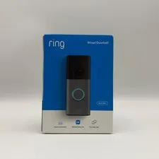Ring Wired Doorbell 2nd Gen 2K Video Doorbell Factory Sealed New Speckled Gray