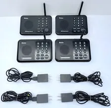 Wuloo WL-666  Wireless Intercom System4 Units 1 Mile Range 10 Channel