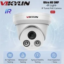 Vikylin 5MP IP Camera IR Night Vision POE MIC Security Outdoor Metal H265+ NDAA