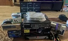 Bulk Security Camera Lot 8-Ch DVR Monitor GeoVision KT&C CNB Cables Tested