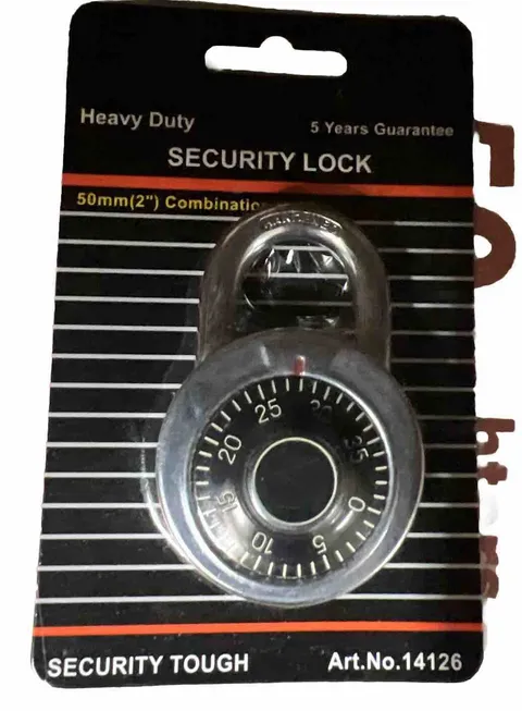 12 Heavy Duty Combination Padlock 50mm Bulk Wholesale
