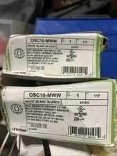 LEVITON Occupancy Sensor OSC10-MWW,Ceiling Mount,24VDC, 1000sqft,White