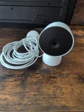 Google indoor Nest Security Cam 1080p (Wired) - 2nd Generation - Snow