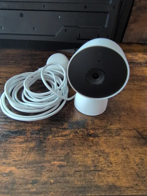Google indoor Nest Security Cam 1080p (Wired) - 2nd Generation - Snow