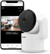 2K Indoor Wifi Security Camera - Motion Detection, Night Vision, Privacy Mode, A