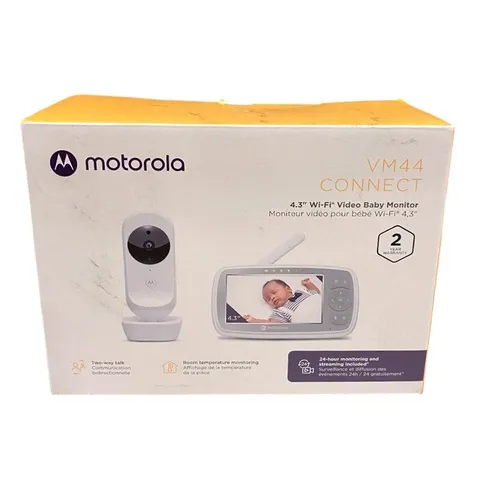 Motorola Baby Monitor VM44 - WiFi Video Baby Monitor with Camera 4.3" HD Screen