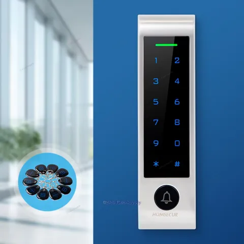 HOMSECUR Waterproof IP66 APP WIFI Password RFID Keyfob Access Control 125Khz