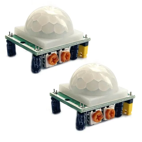 Kiro&Seeu 2PCS HC-SR501 Pyroelectric Infrared IR PIR Human Motion Sensor Dete...
