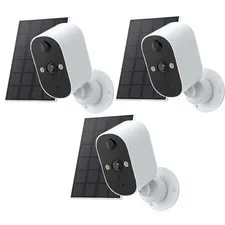2K Wireless Security Camera 3MP Outdoor WiFi Solar Battery Powered Camera