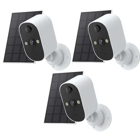 2K Wireless Security Camera 3MP Outdoor WiFi Solar Battery Powered Camera