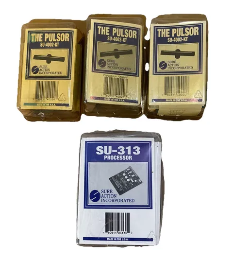 Sure Action Inc  SU-313 3 Zone Processor With 3x SU-4002-KT Pulsor Sensors NIB