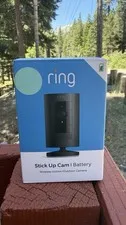 Ring Stick Up Cam Black Outdoor Wireless Battery Security Camera 5UM7E5