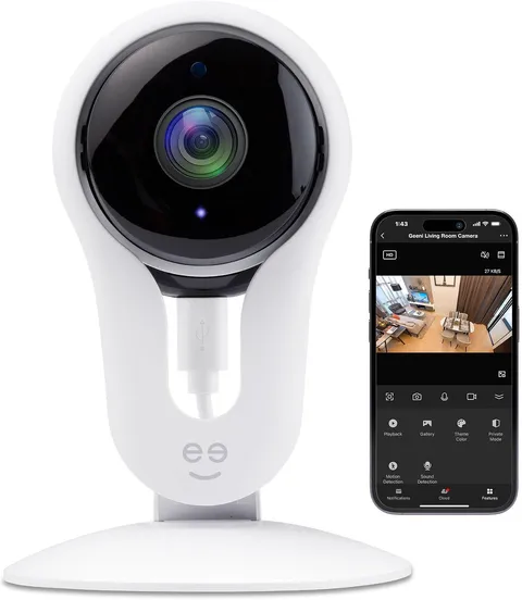 Aware HD 1080P Smart Wi-Fi Indoor Security Camera, No Hub, White | Motion Detect