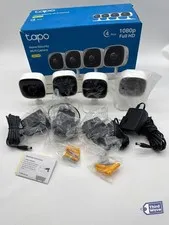 Tapo C100 1080p Indoor Wired Security Camera Wi-Fi Baby Pet Monitor 4-Pack