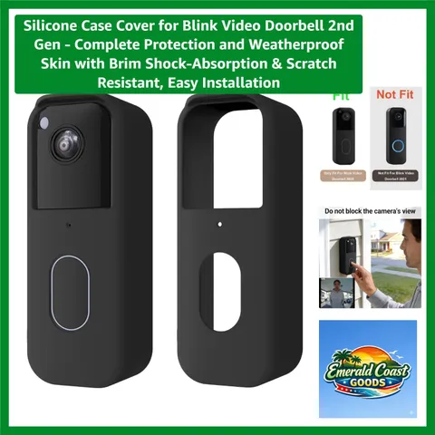 Durable Silicone Case for Blink Doorbell 2nd Gen - Complete Security and Style