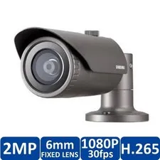Wisenet Samsung QNO-6030RP Security Network Color Camera 2MP 6mm IR Bullet NEW!
