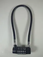 NBYT Cable Lock 5 Digit Combination 15"L 5/16" diameter Padlock Long Cable