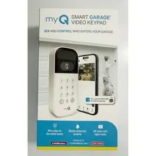 myQ Smart Garage Video Keypad Home White HD Video Night Vision MYQ-K40TXXW