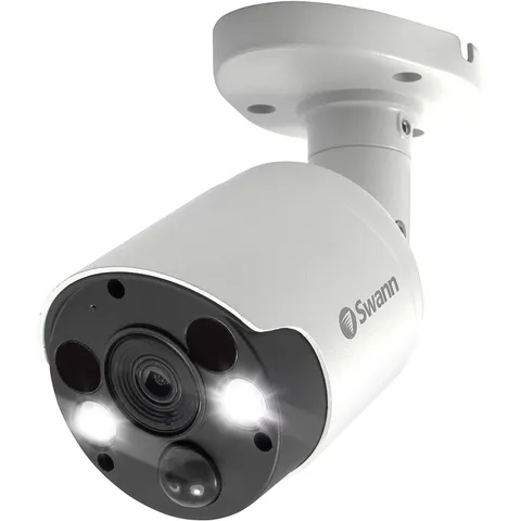 Swann Add-On DVR Bullet Security Camera with Sensor Spotlight, 4K Ultra HD Video
